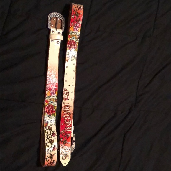 Ed Hardy Accessories - 1 LEFT! ED HARDY Leather belt- Medium